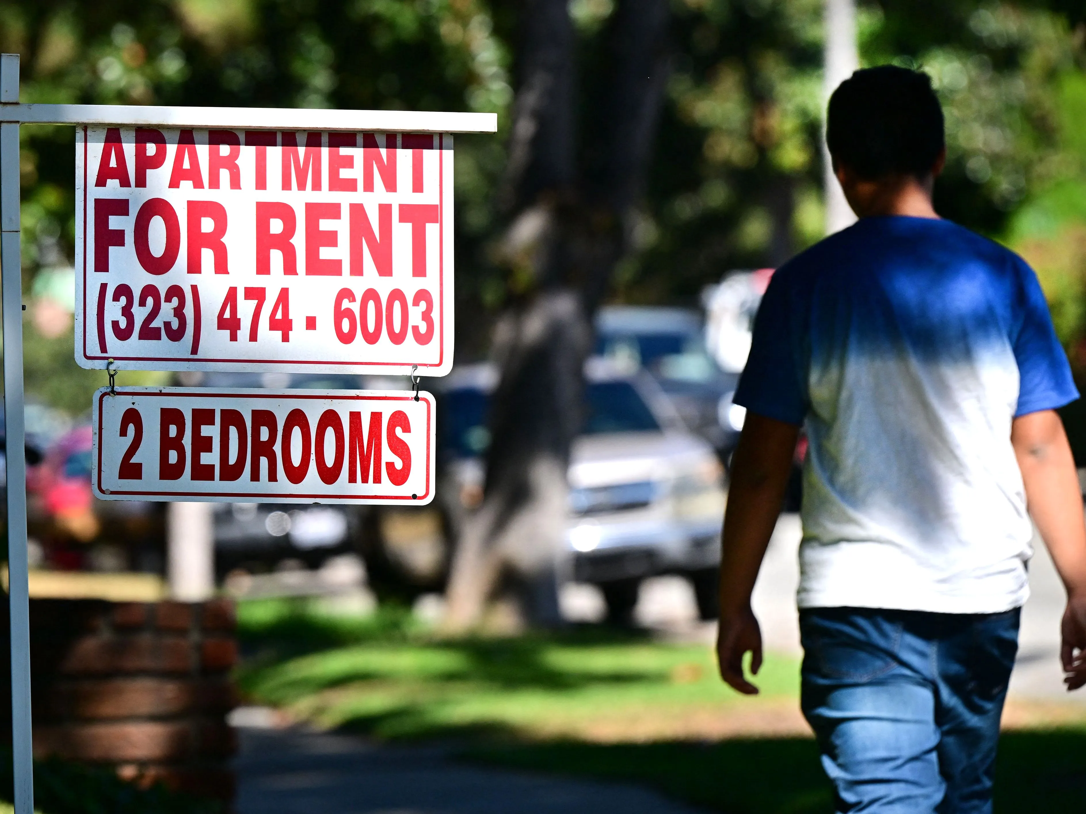 Apartment rents are coming down.