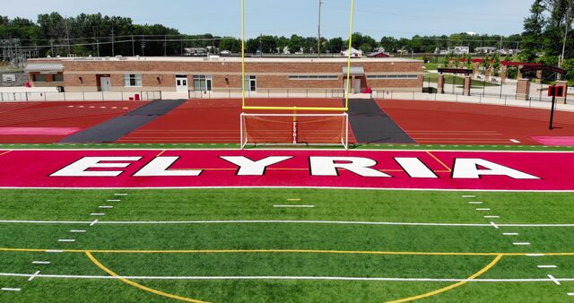 The Elyria High School football stadium. 