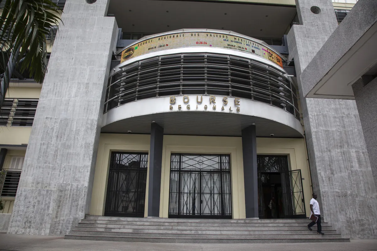 The Regional Securities Exchange SA, also known as the Bourse Regionale des Valeurs Mobilieres SA&nbsp;in Abidjan, Ivory Coast.