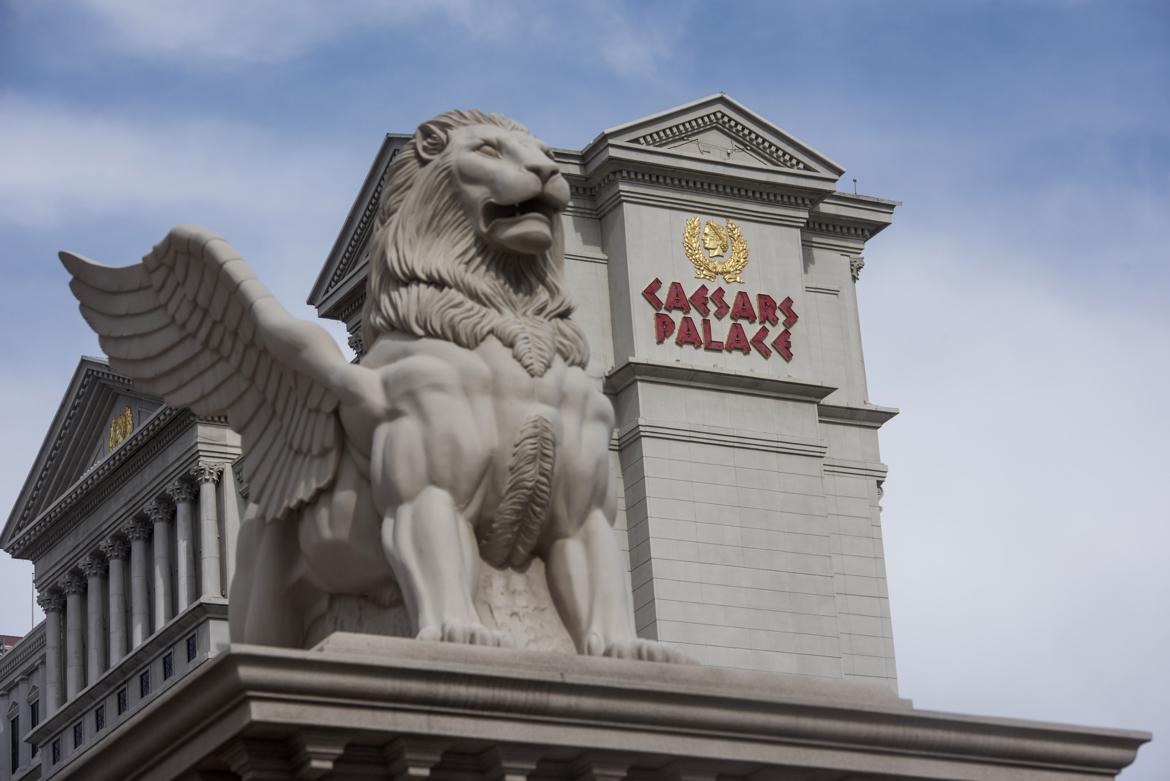 The Caesars Entertainment Corp.'s Caesars Palace hotel in Las Vegas. Photographer: David Paul Morris/Bloomberg