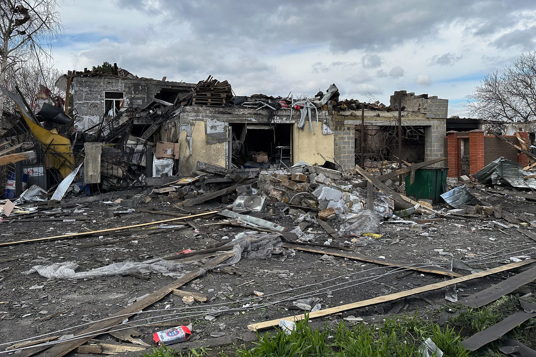 A destroyed home following a Russian missile strike in Pokrovsk, Ukraine, on April 5.