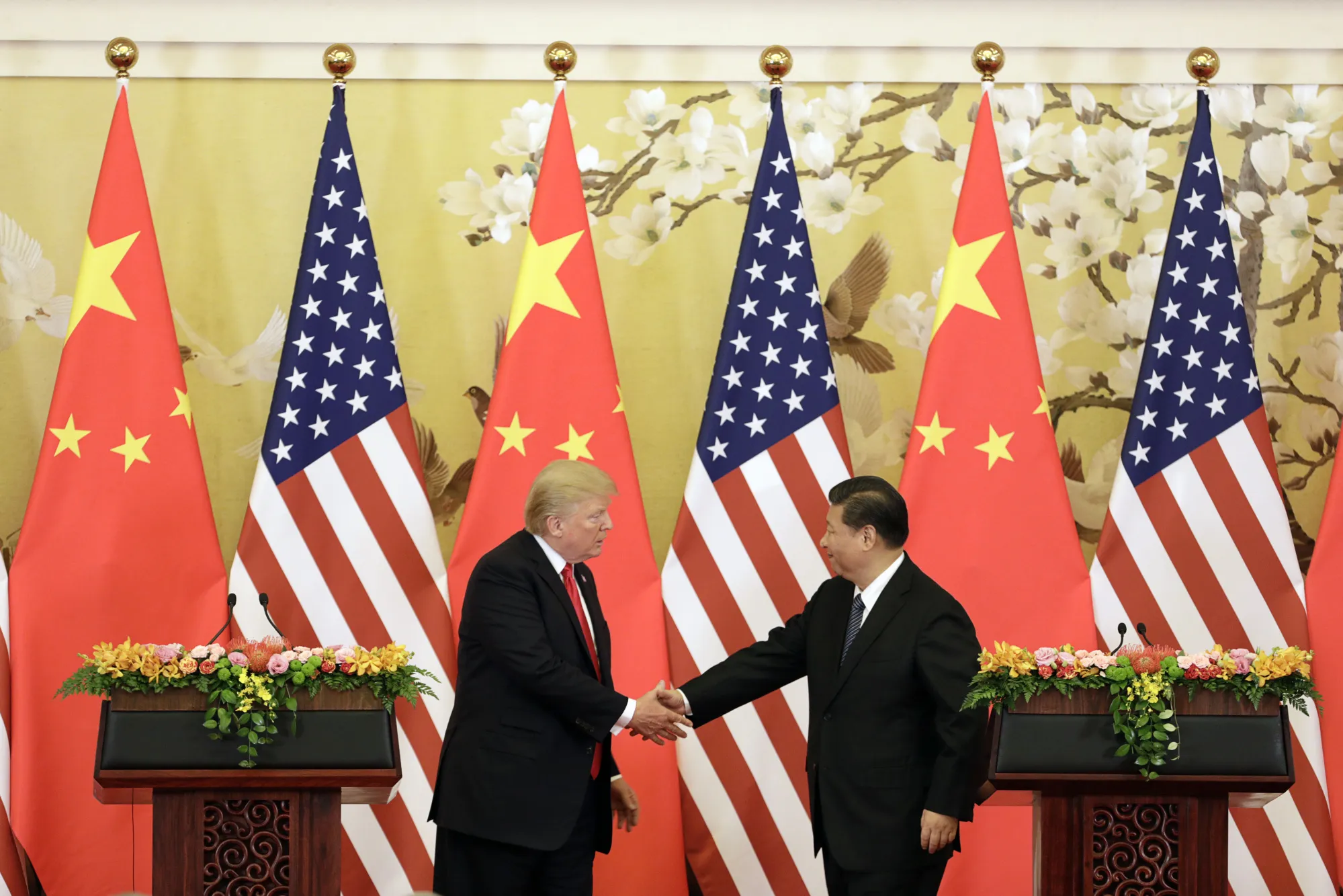 Trump and Xi in Beijing in November 2017.