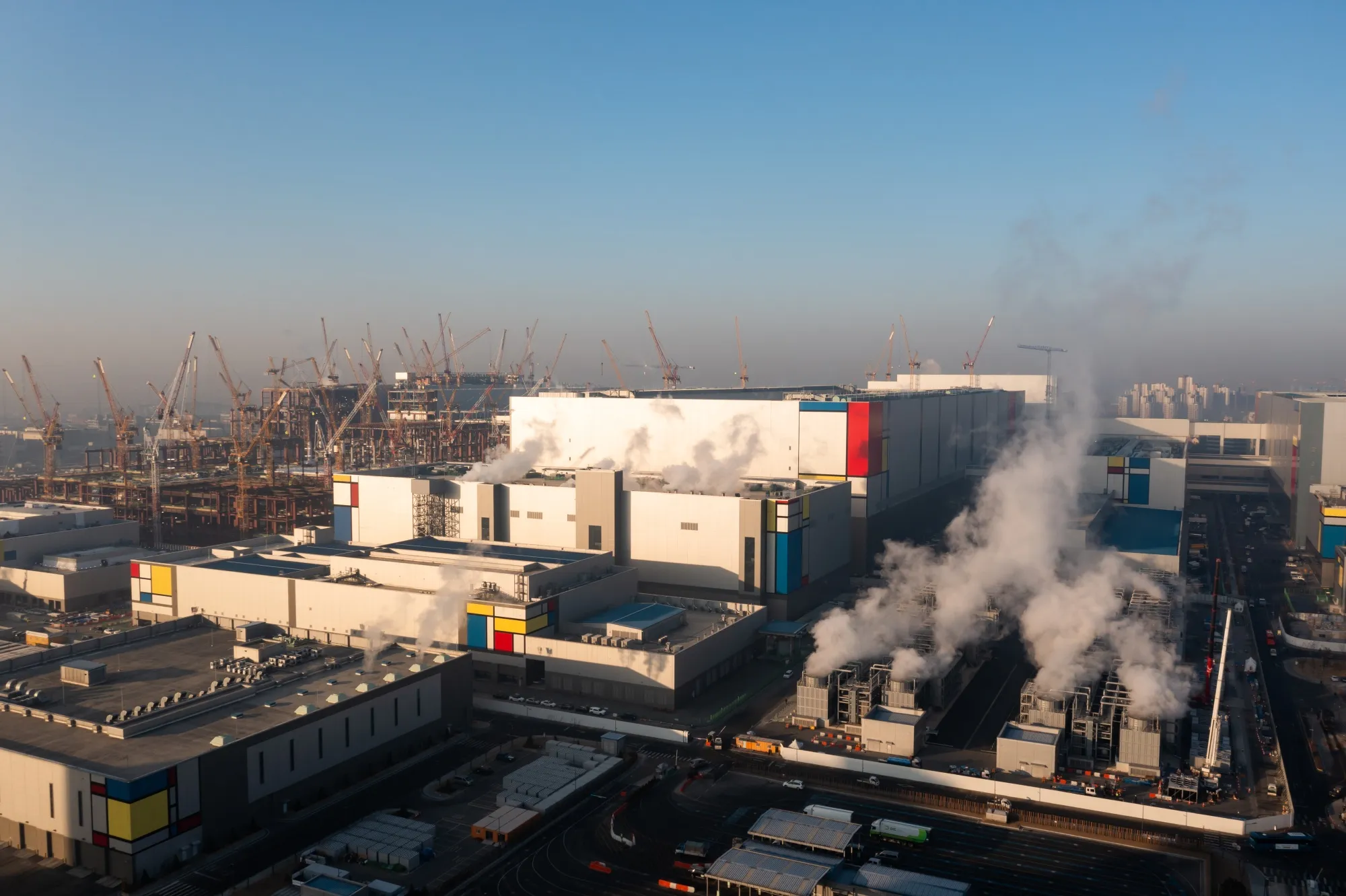 The Samsung Electronics Co. semiconductor manufacturing plant in Pyeongtaek.