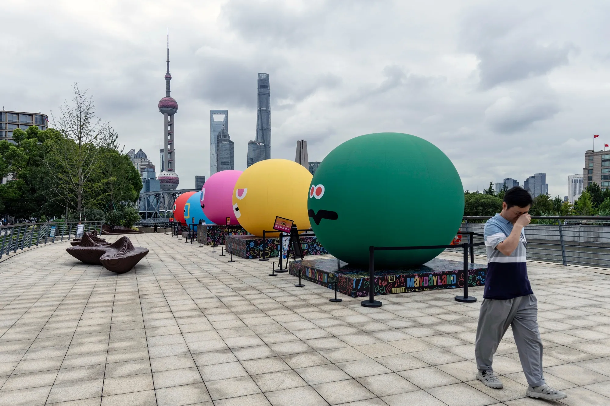 An art installation in Shanghai on Sept. 10.