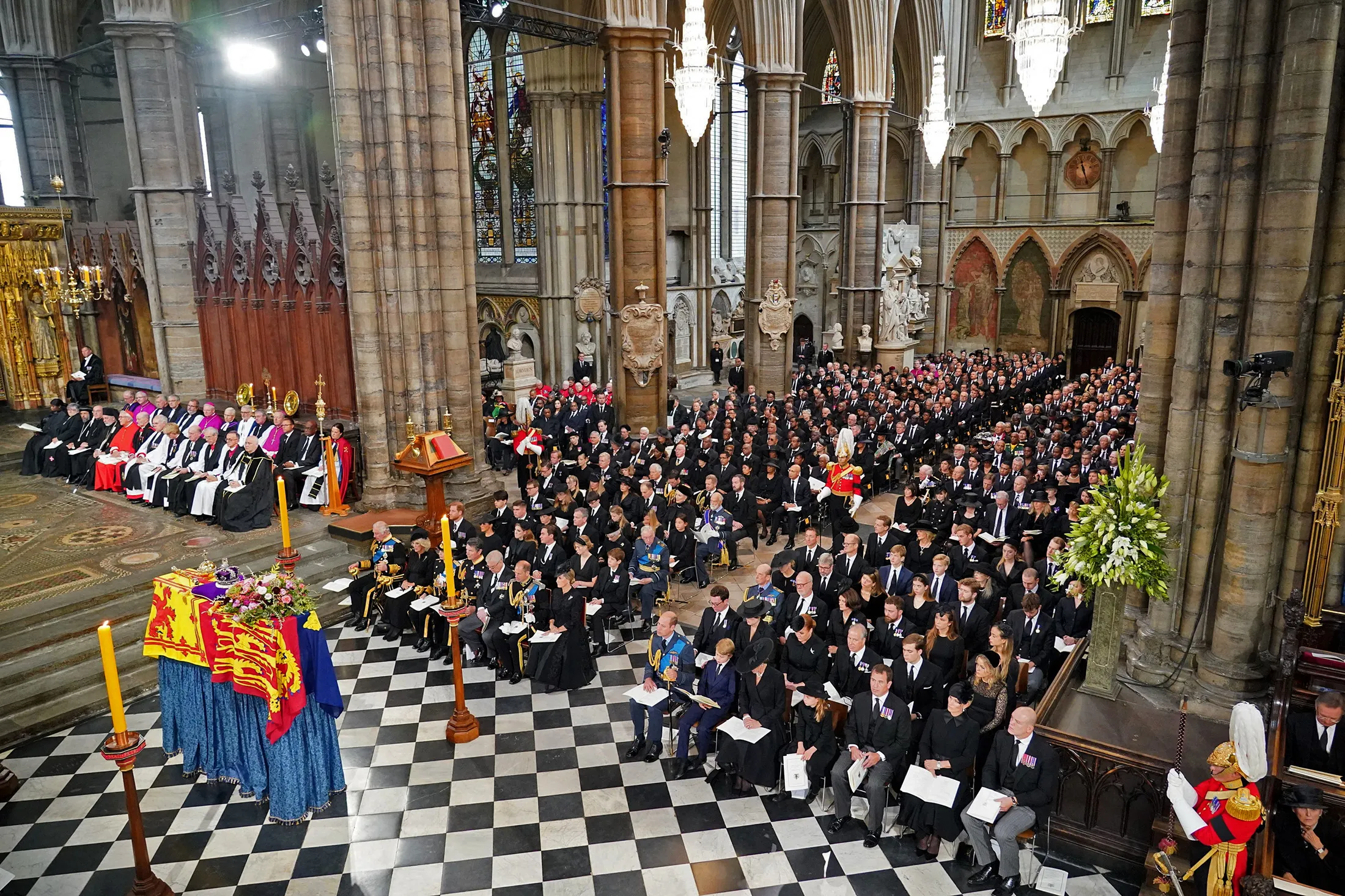 The State Funeral for Queen Elizabeth II at Westminster Abbey in London on Sept. 19.