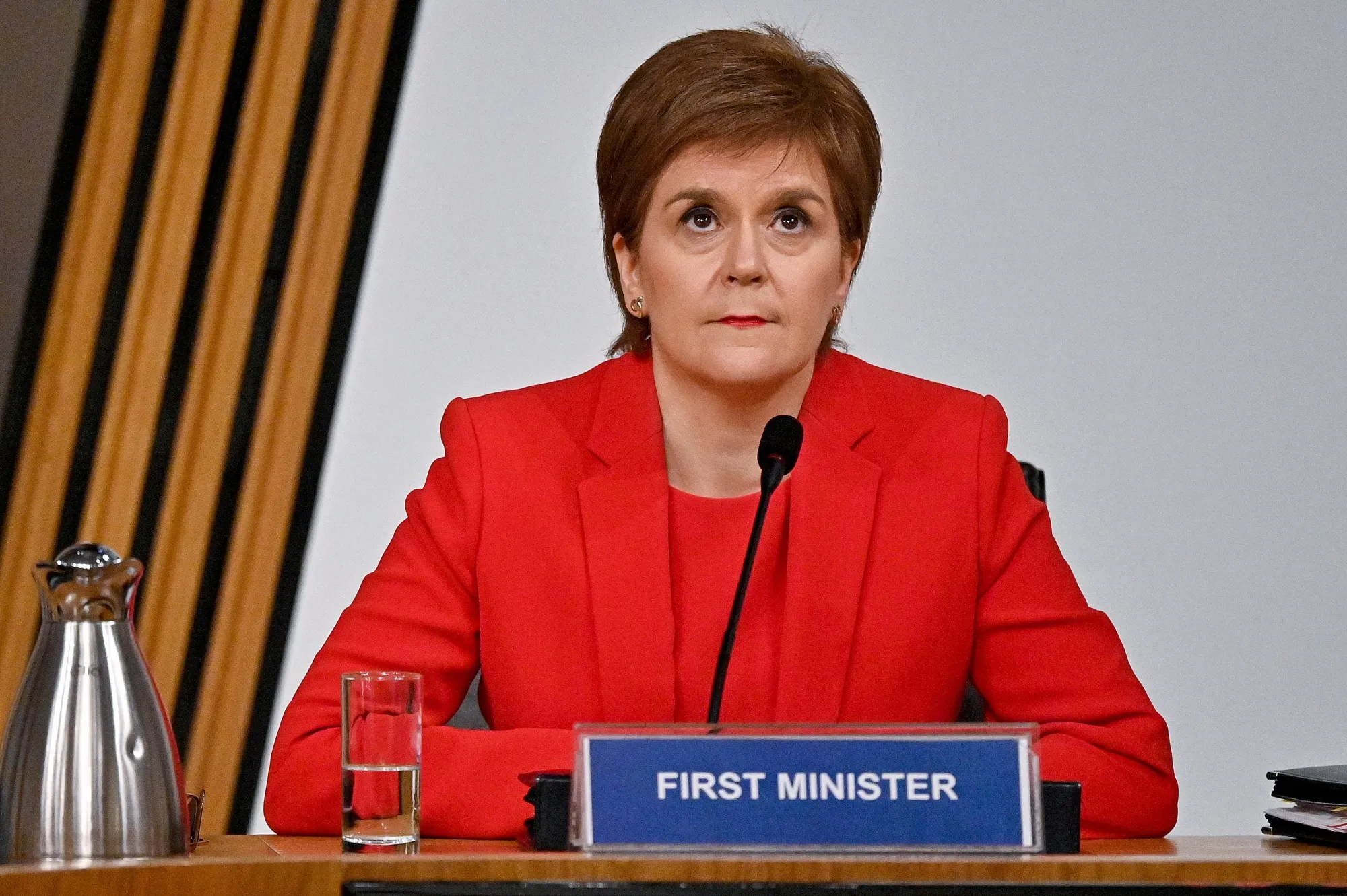 Nicola Sturgeon gives evidence to a Scottish Parliament committee&nbsp;in Edinburgh, on March 3.
