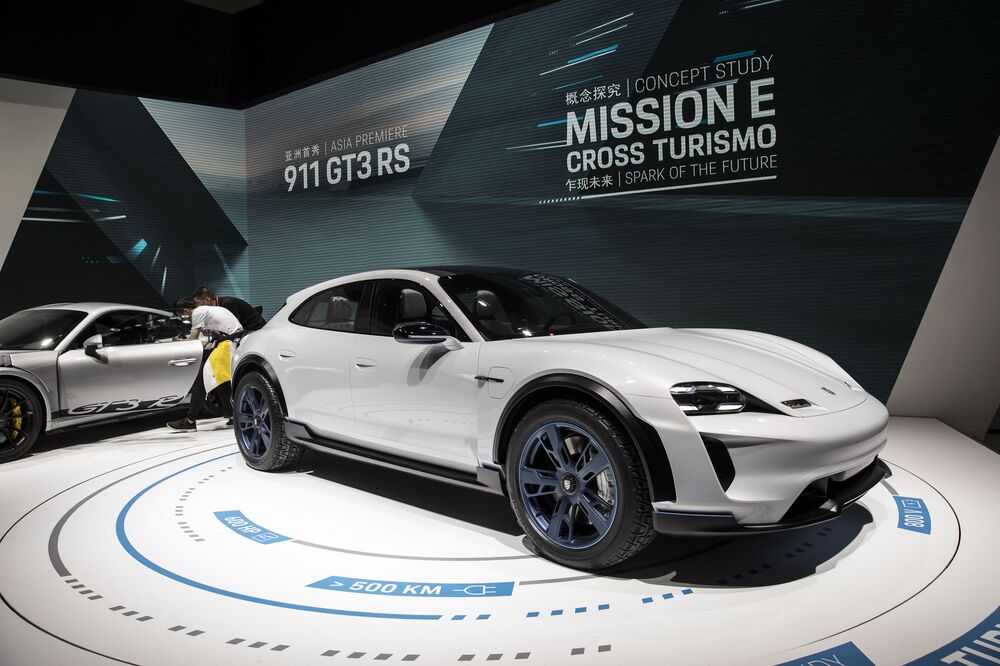 Porsche Doubles Target For Deliveries Of Electric Cars By 2025 Inside The Beijing International Automotive Exhibition