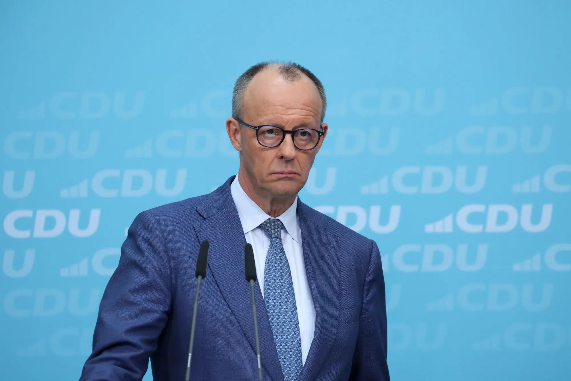 Friedrich Merz&nbsp;at the Christian Democratic Union headquarters in Berlin, on&nbsp;March 23.