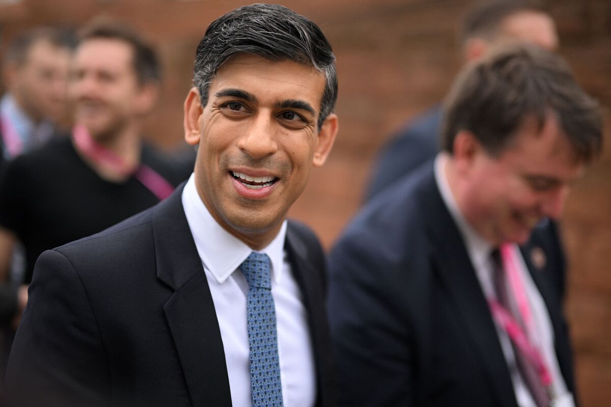 Rishi Sunak Gives Keynote Speech at Tory Conference - Bloomberg