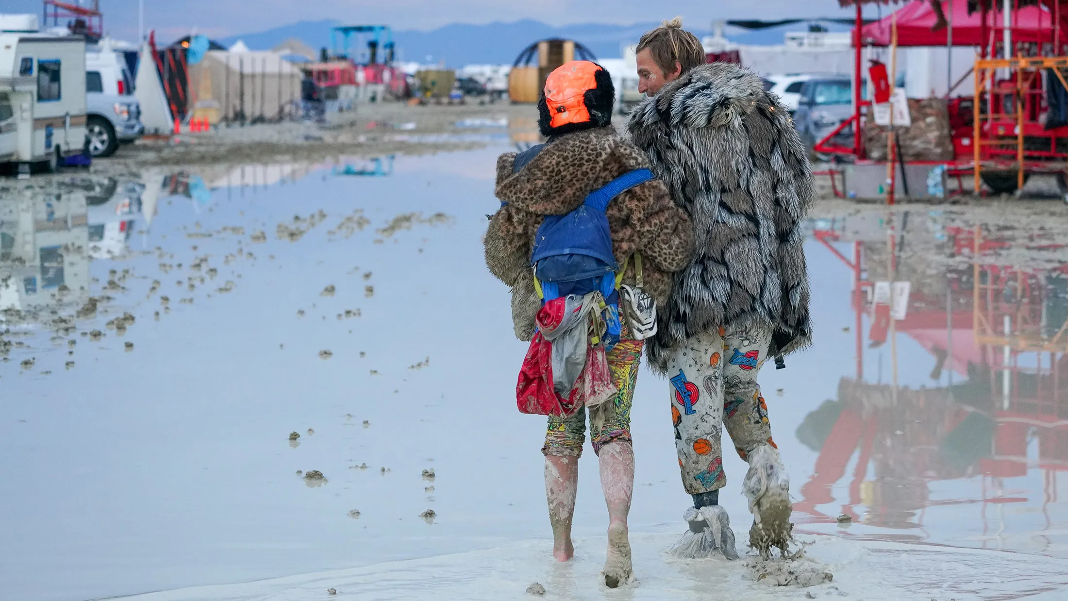 The playa at Burning Man.