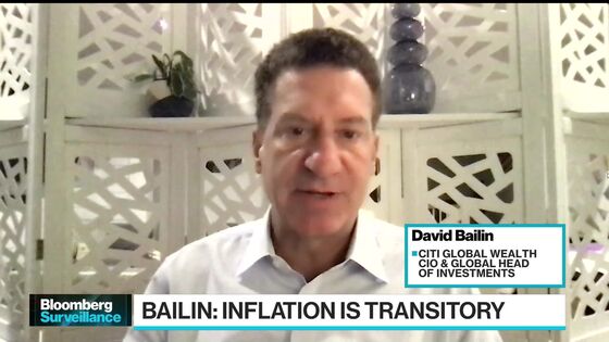 Bond Market Shows Inflation Is Transitory, Citi’s Bailin Says