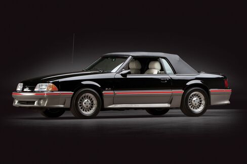A 1988 Ford Mustang Convertible.