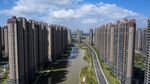 Apartment buildings at a China Evergrande Group&nbsp;development in Qidong, Jiangsu province, China.