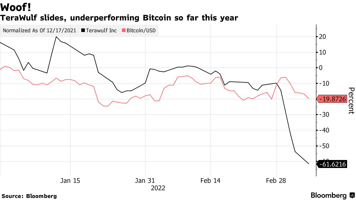 Paltrow-Backed Bitcoin Miner TeraWulf (WULF) Drops Most Since Debut -  Bloomberg