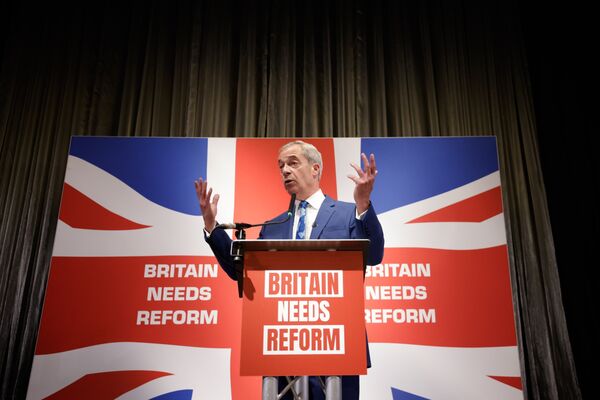 Reform UK Honorary President Nigel Farage Makes Election Announcement  