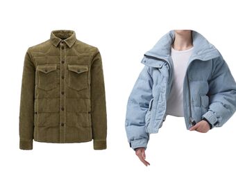 relates to Puffer Coats Go Wild With New Styles in Corduroy, Denim, Crop Tops, Blazers