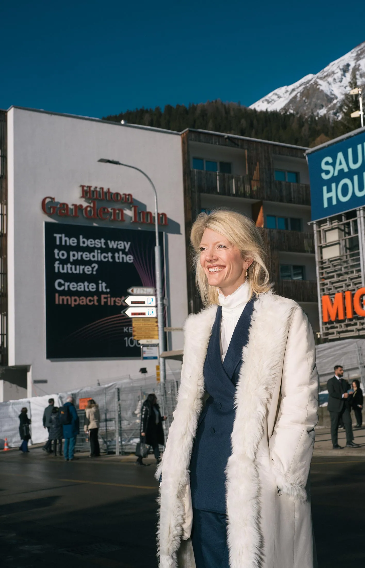 Jeannette zu Fürstenberg&nbsp;at the World Economic Forum in Davos.