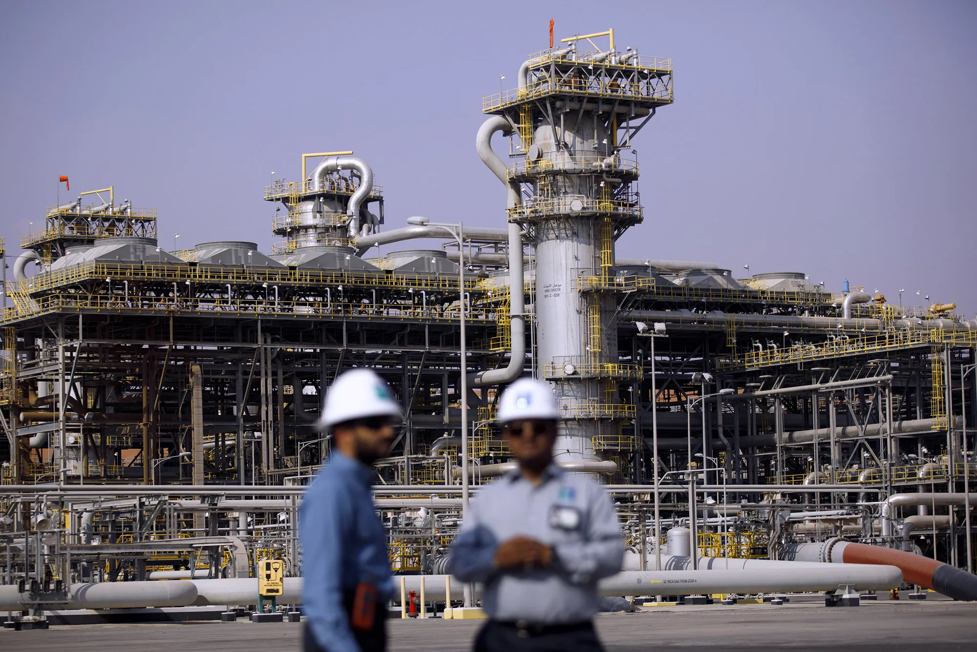 Saudi Aramco's Shaybah oil field in the Rub' Al-Khali desert.