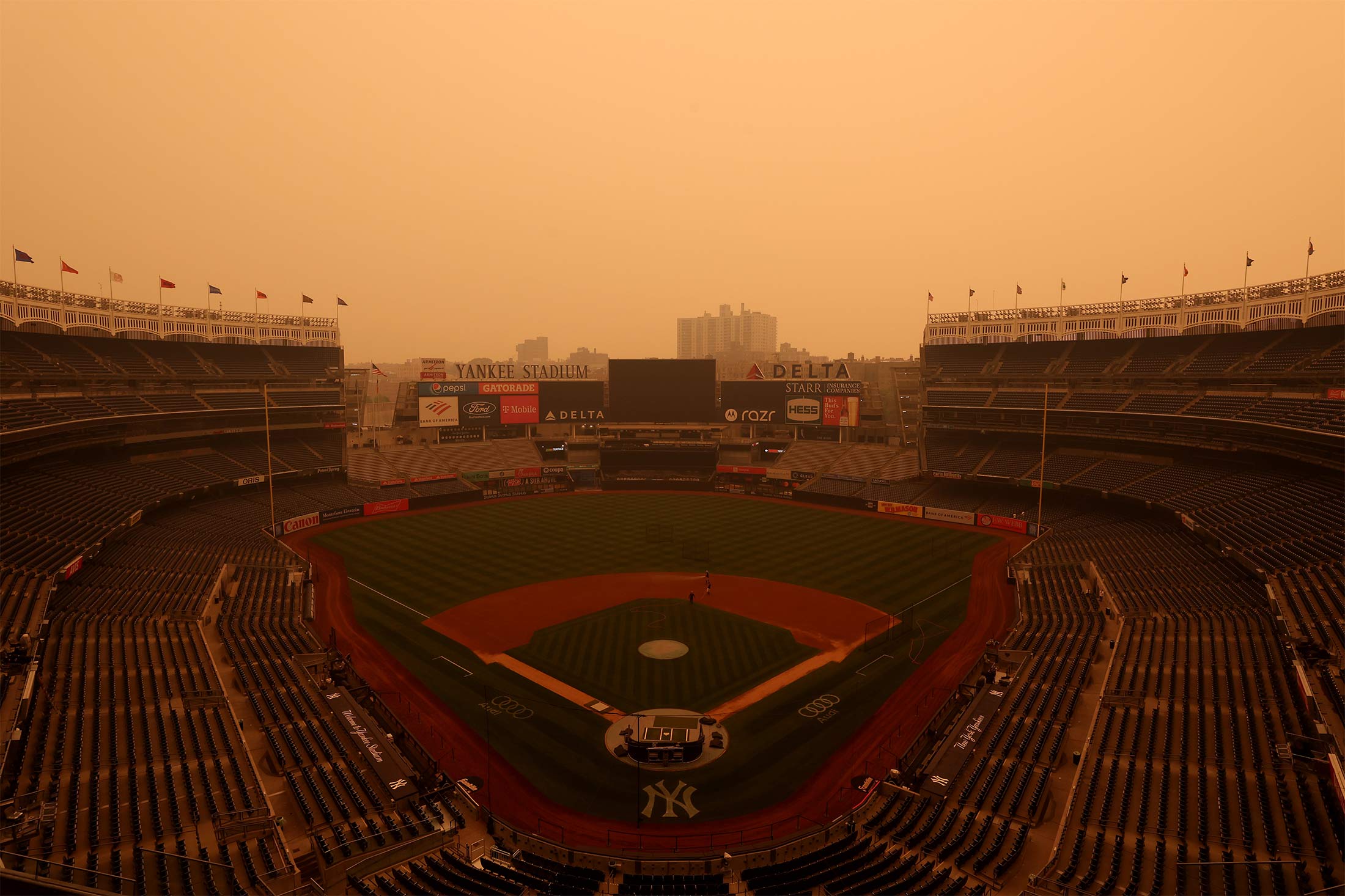NYC Smoke Canceled Events Yankees Game, Central Park, Prospect Park Concert