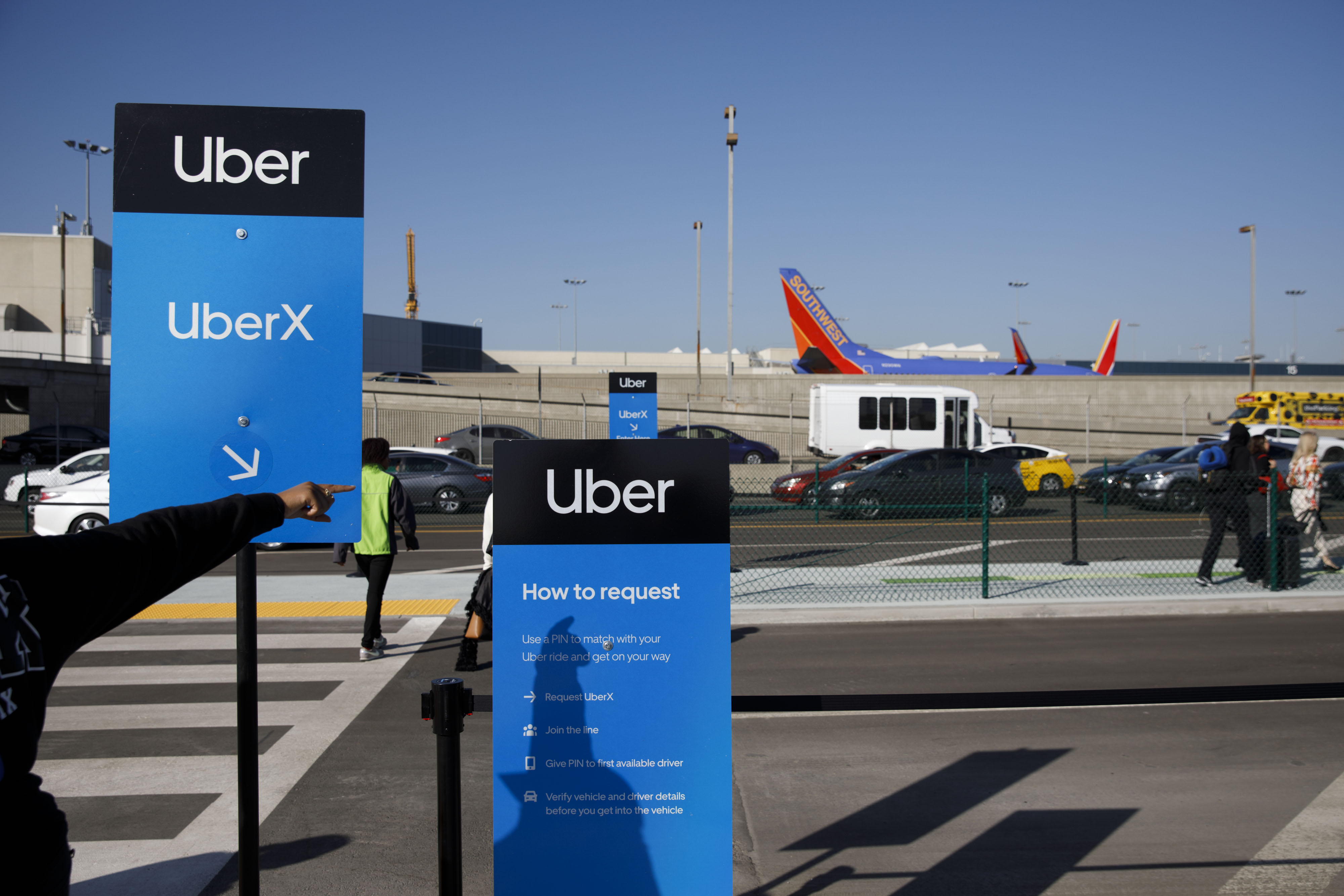 take the lax airport test for uber