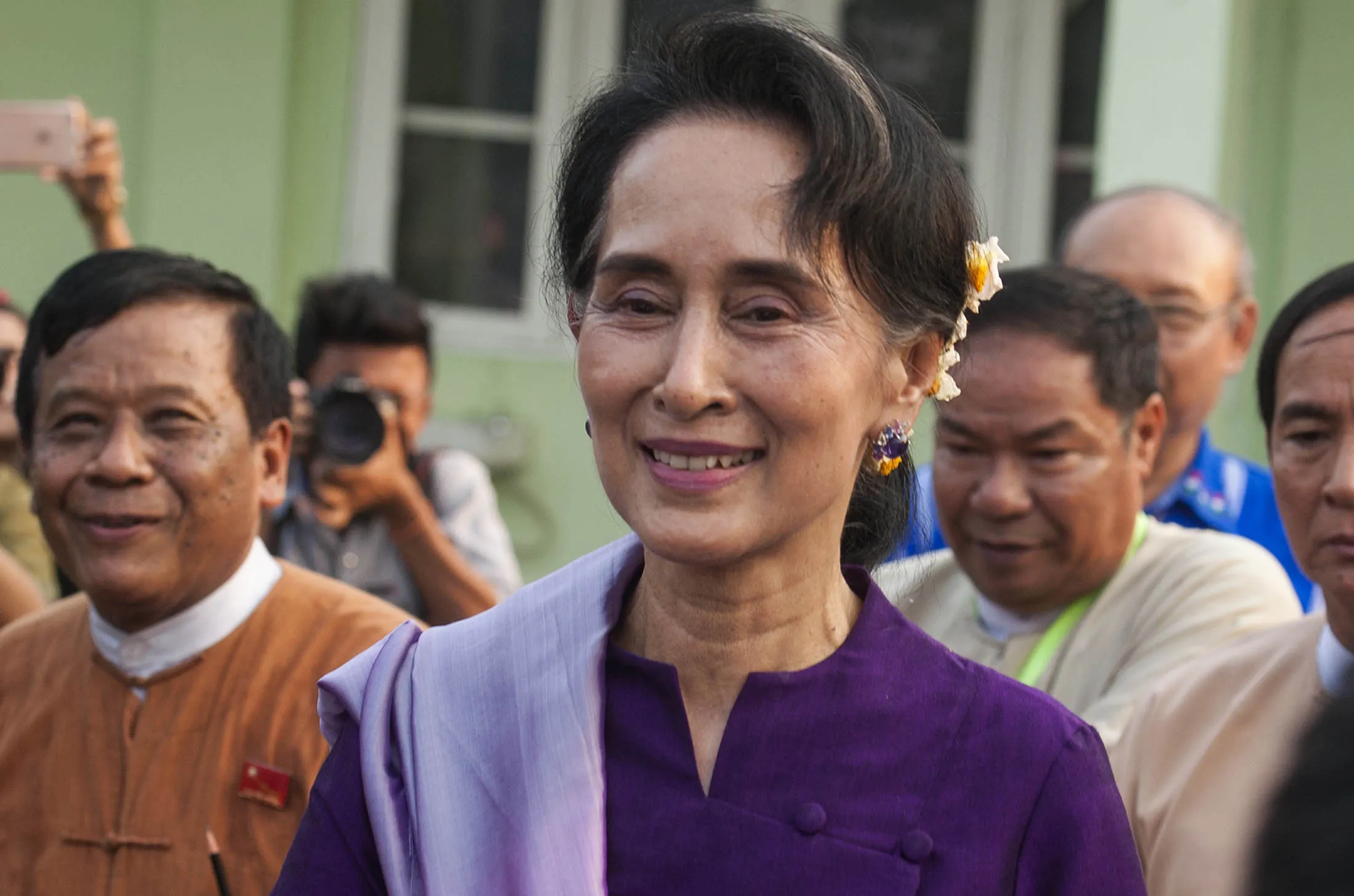 Aung San Suu Kyi.
