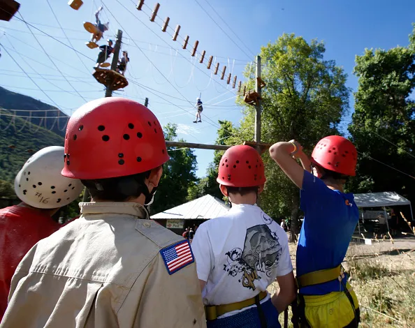 Boy Scout camp looks awesome.
