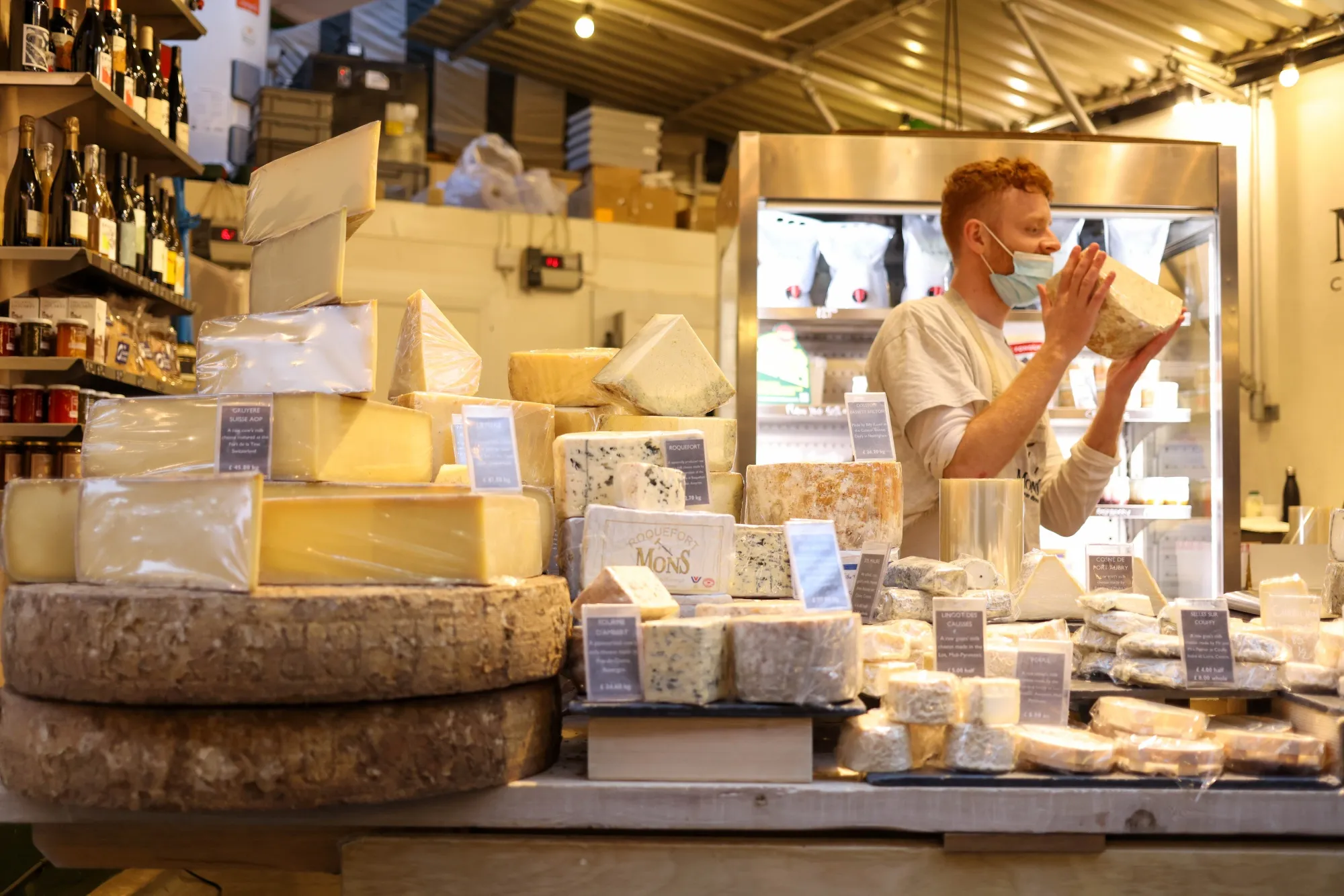 Cheese at a dairy stall in London. A special quota allowing British cheese to be imported to Canada under low tariffs expired on Dec. 31.