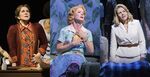 This combination of images released by The Metropolitan Opera shows mezzo-soprano Joyce DiDonato, left, soprano Kelli O’Hara, center, and soprano Renée Fleming in separate scenes during a performance of Kevin Puts' &quot;The Hours.&quot; (Evan Zimmerman/The Metropolitan Opera via AP)