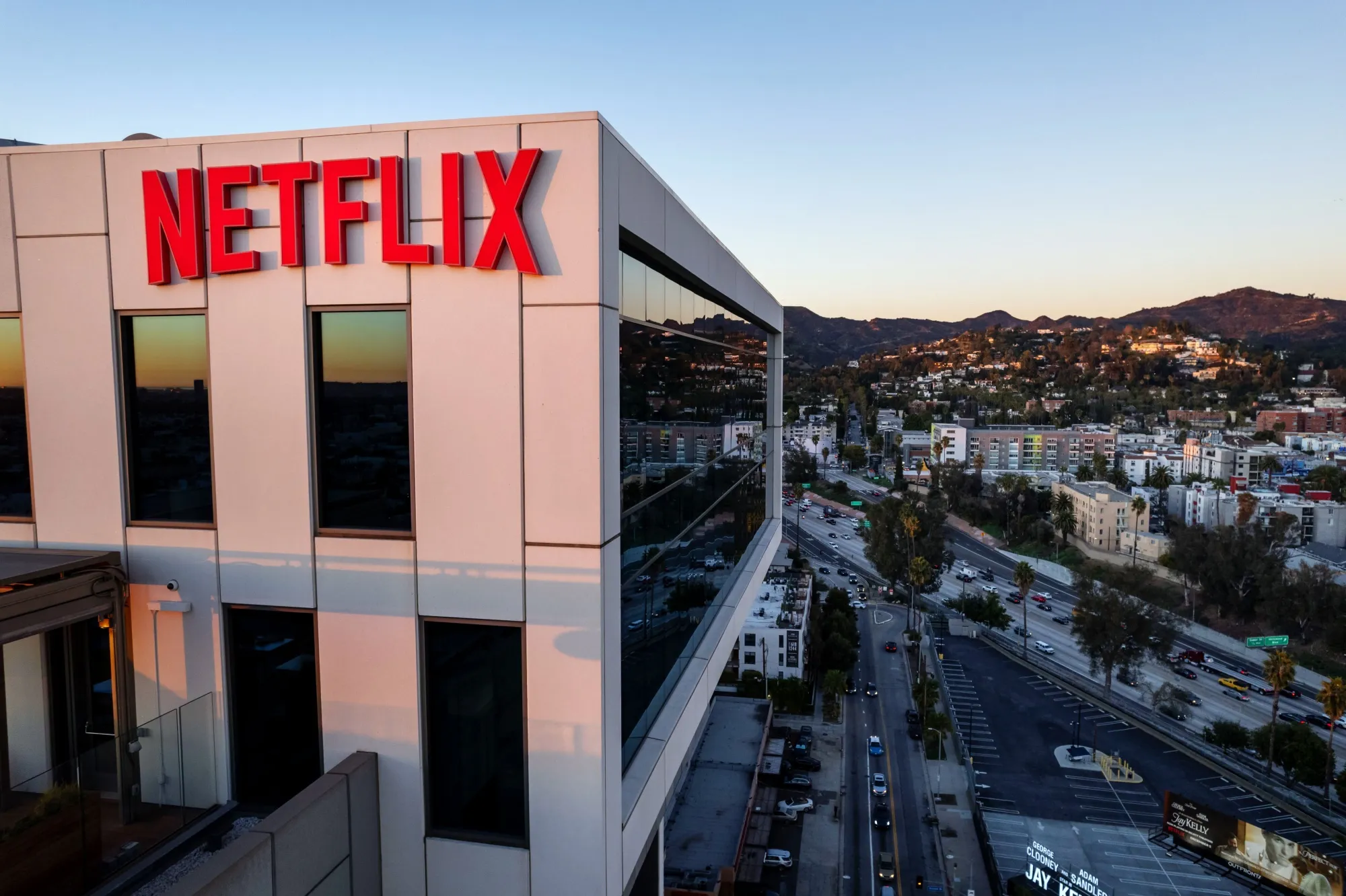 Netflix headquarters in Los Angeles, California.