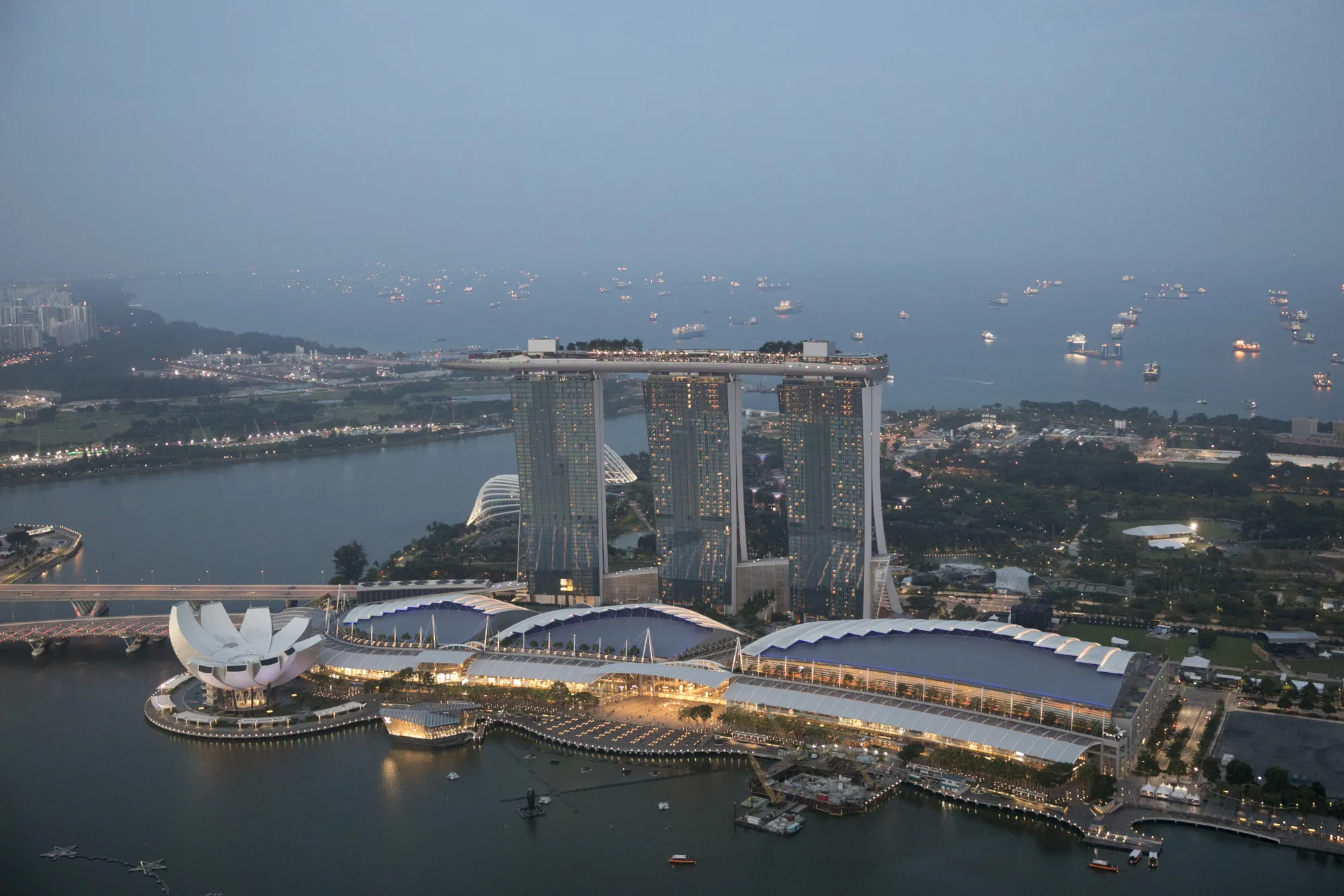 The Marina Bay Sands Hotel in Singapore.