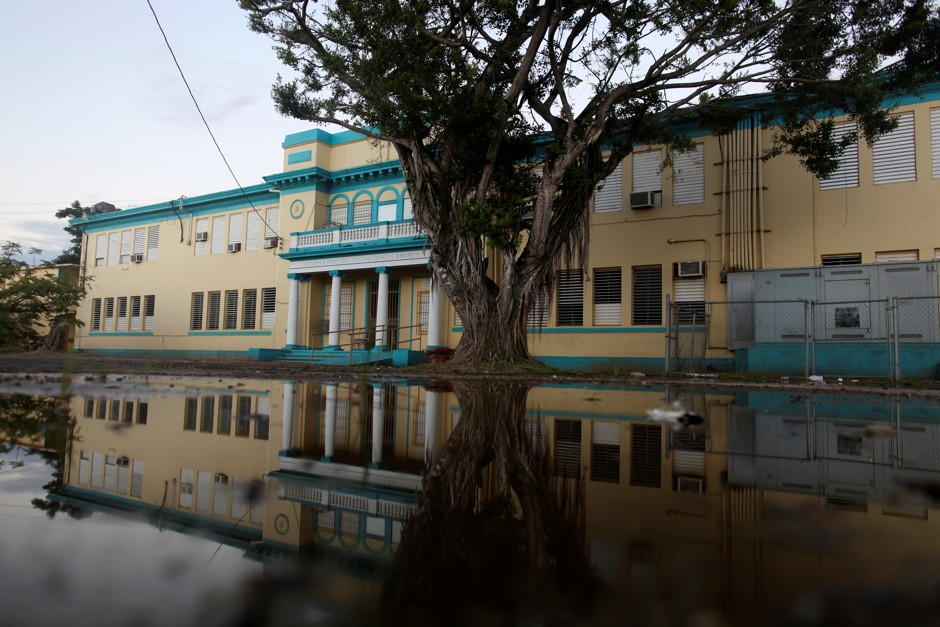 A shuttered elementary school in Toa Baja, Puerto Rico, west of San Juan. The government recently announced more than 300 public schools will be closed. 