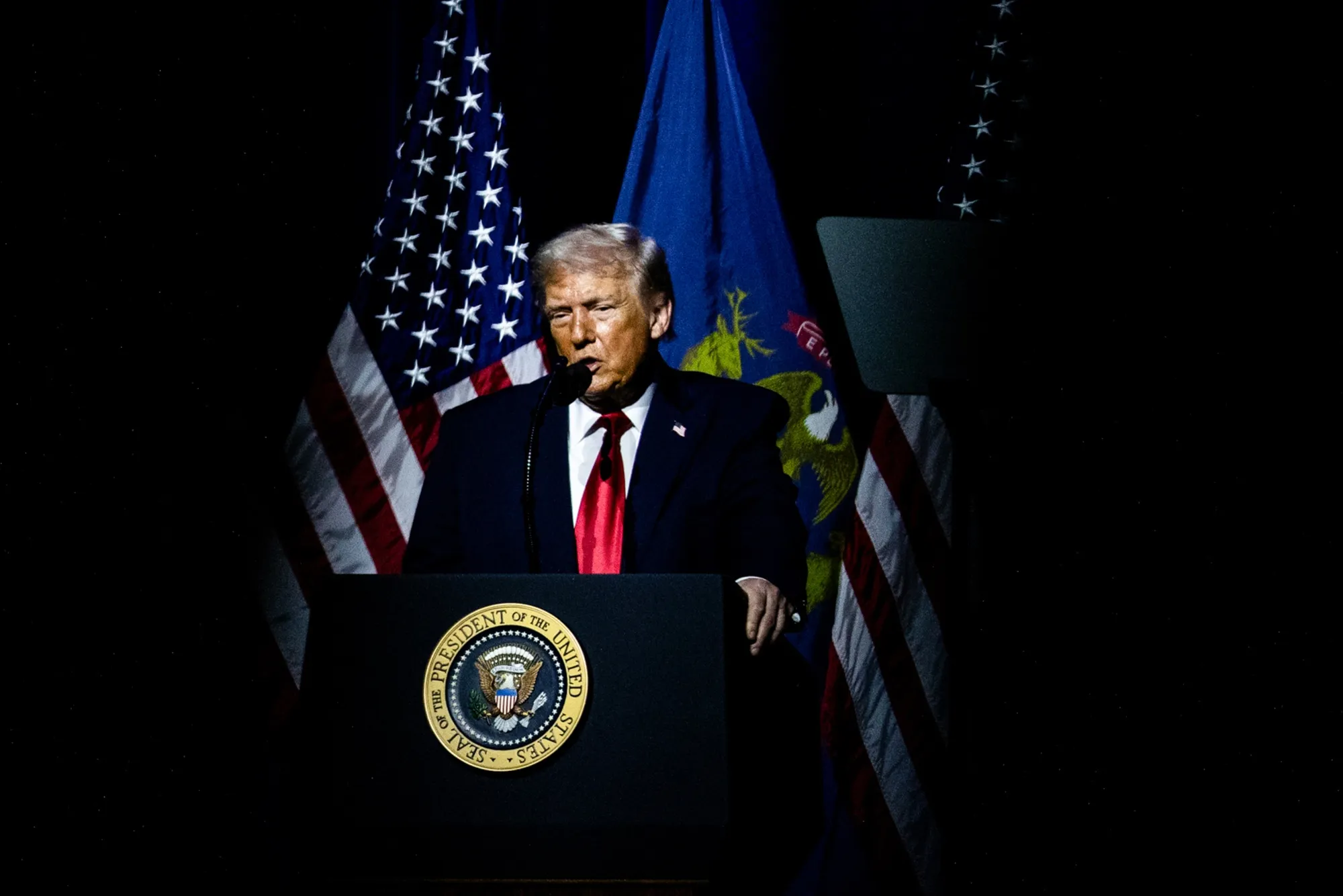 Trump Takes Populist Economic Platform To Battleground Michigan