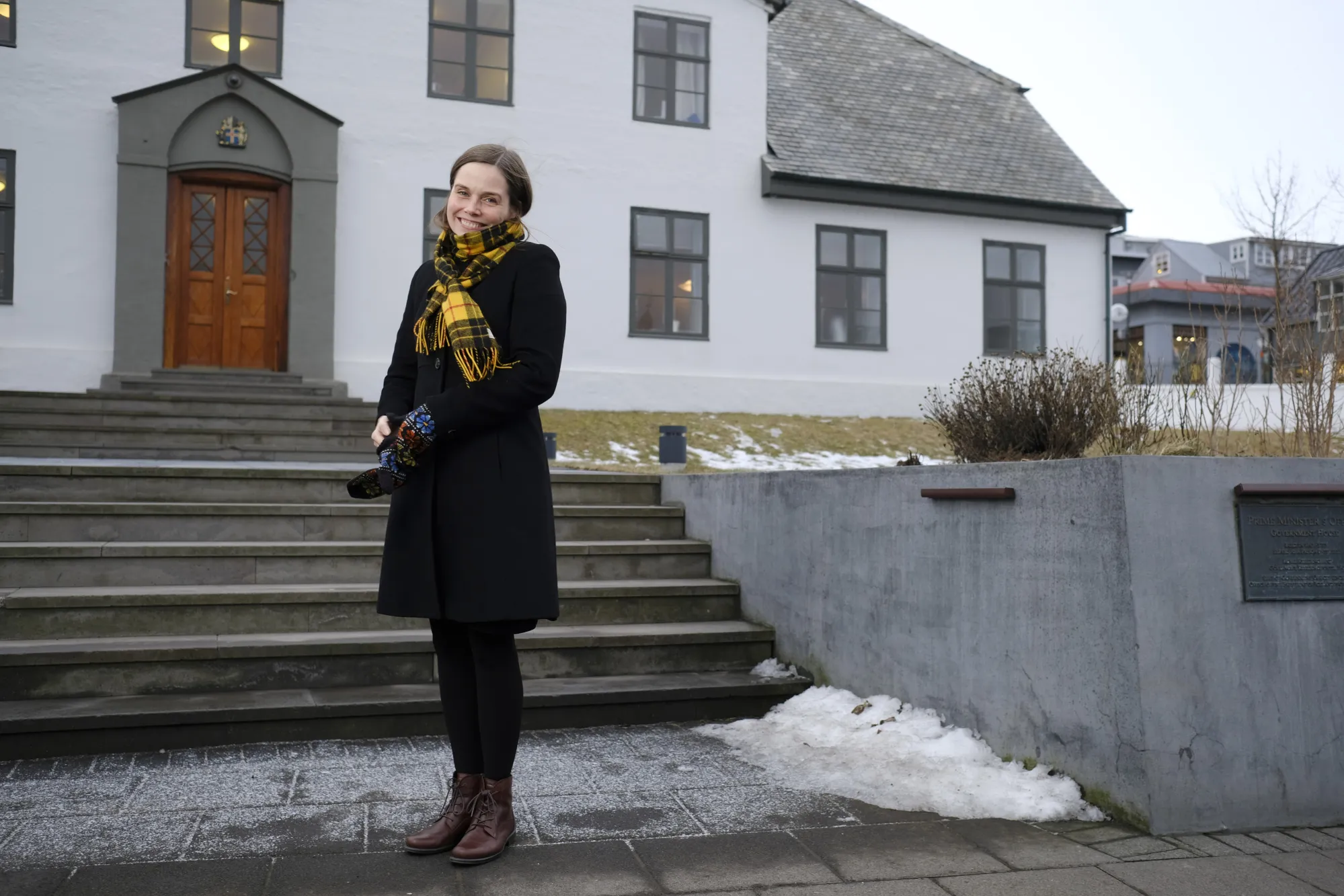 Katrin Jakobsdottir in Rejkyavik on Jan. 26.
