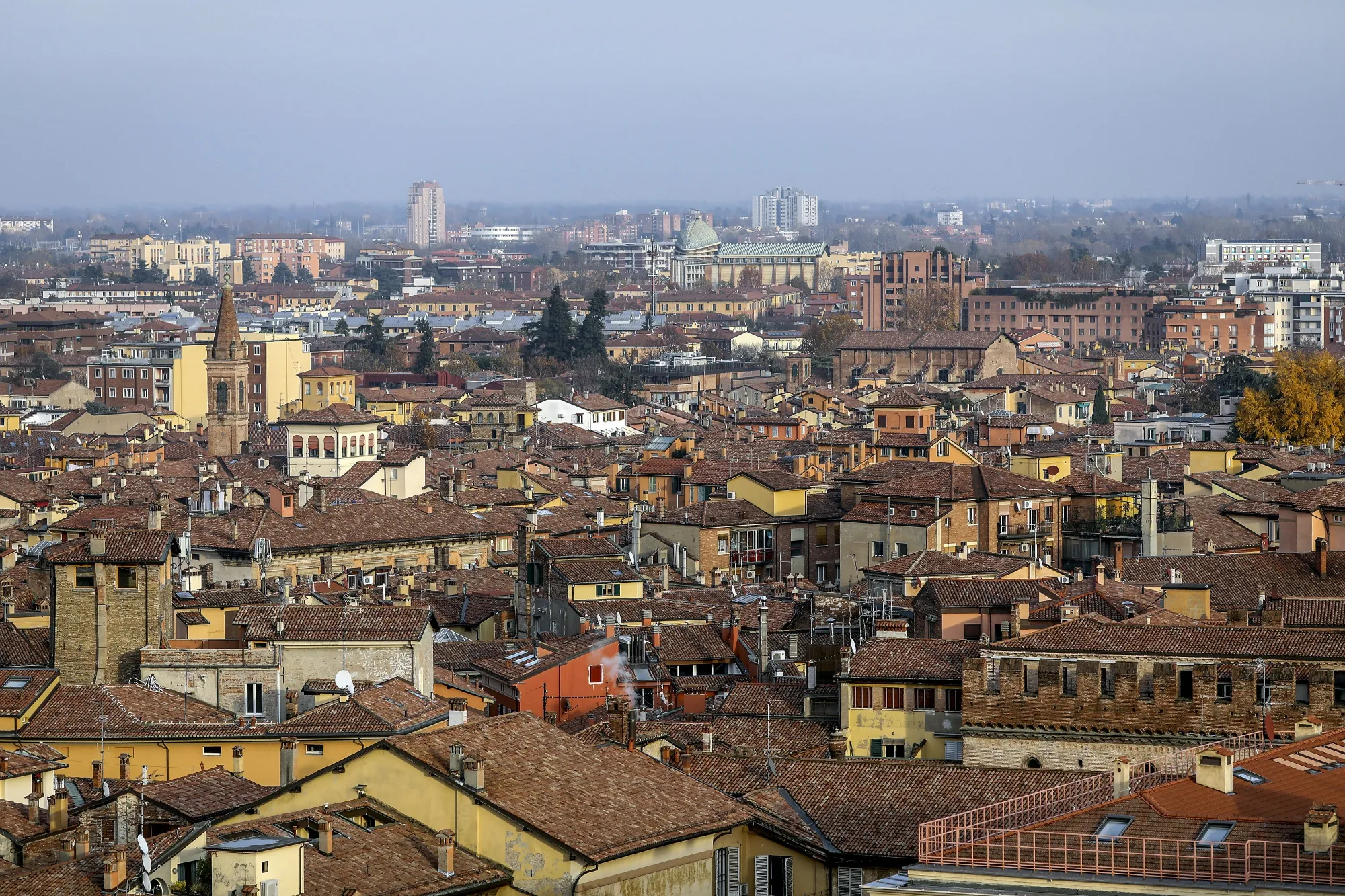 The skyline of Bologna from San Petronio terrace on Nov. 26.