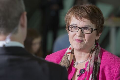Sabine Lautenschlaeger speaks on March 23.
