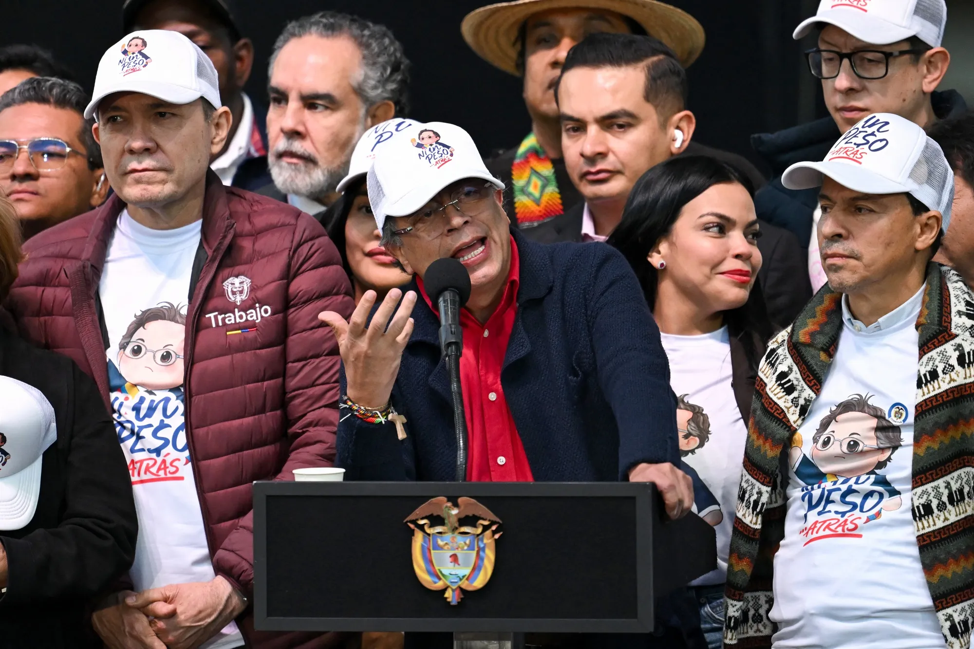 Gustavo Petro in Bogota on February 19.
