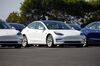 A Tesla Inc. Delivery Center As Carmaker Makes Model 3 Deliveries