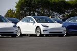 A Tesla Inc. Delivery Center As Carmaker Makes Model 3 Deliveries