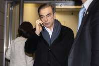 Former Nissan Chairman Carlos Ghosn Leaves Lawyer's Office