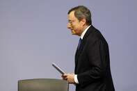ECB President Mario Draghi Delivers His Final Rates Decision