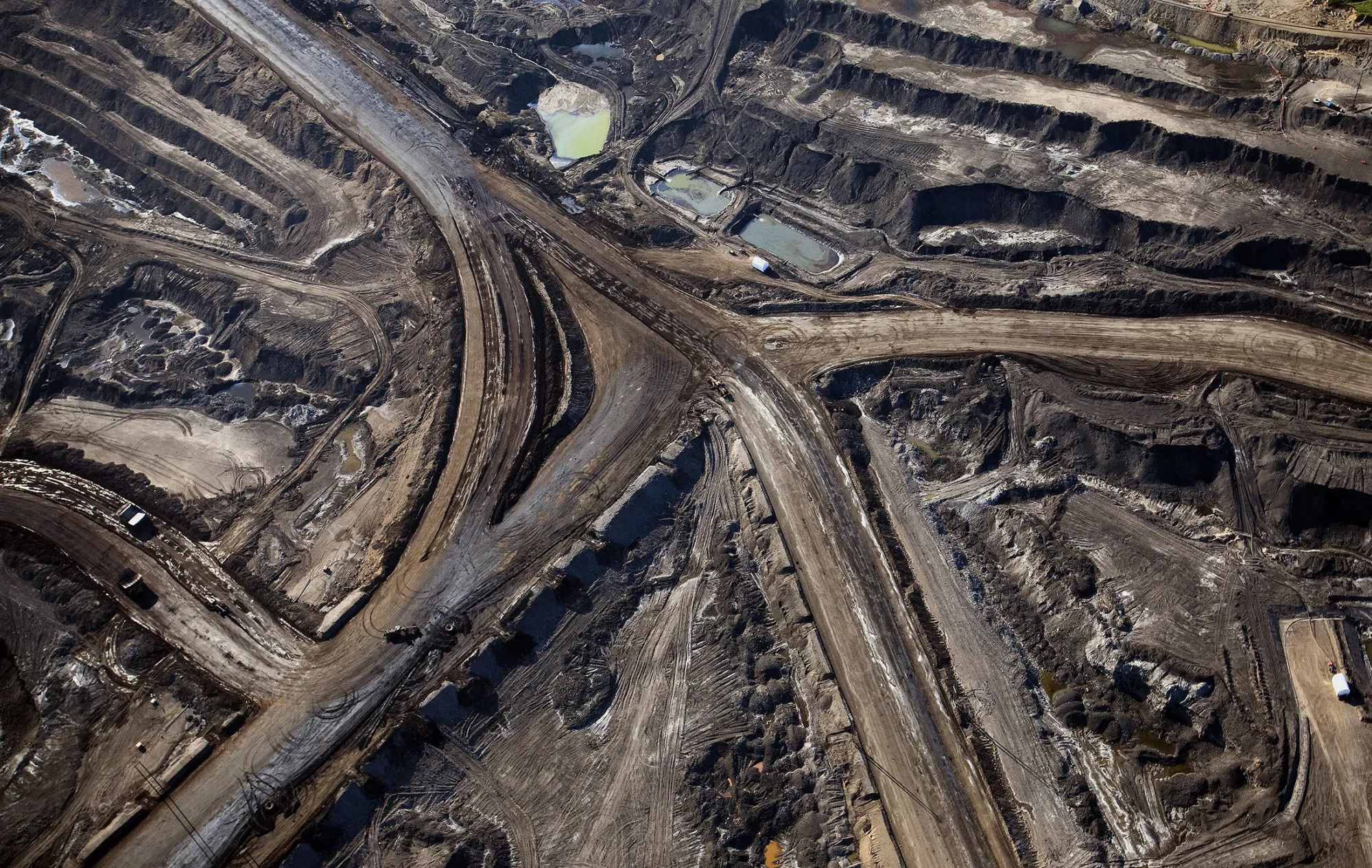 The Athabasca oil sands near Fort McMurray, Alberta, Canada, on June 4, 2015.
