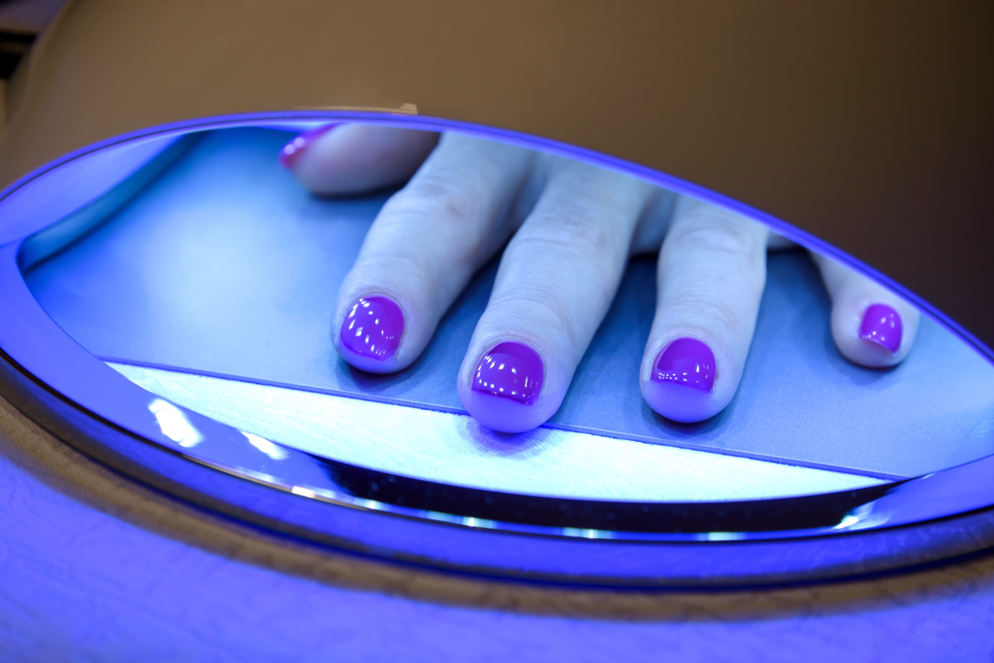 Is the LED light for gel nails safe?