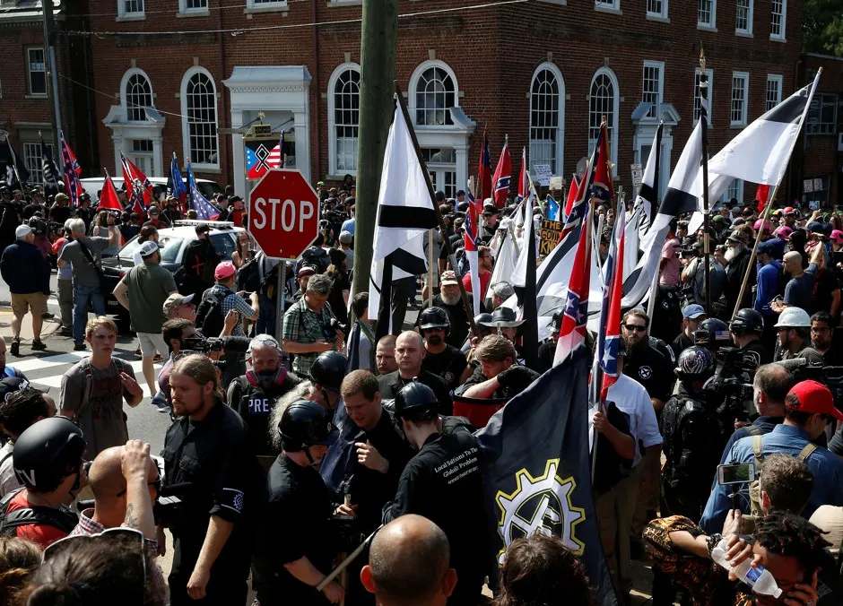 White supremacists in Charlottesville.