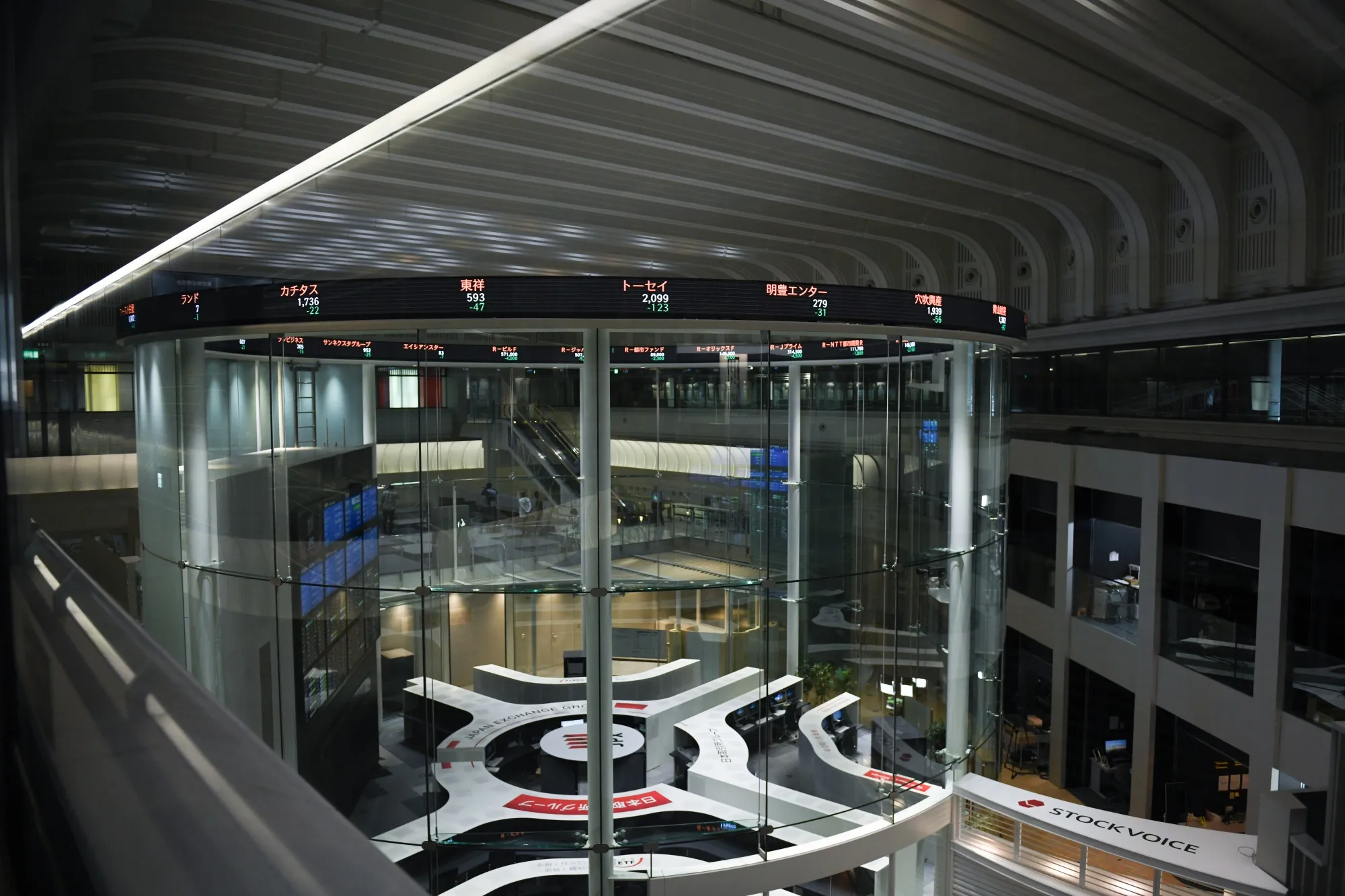 The Tokyo Stock Exchange.