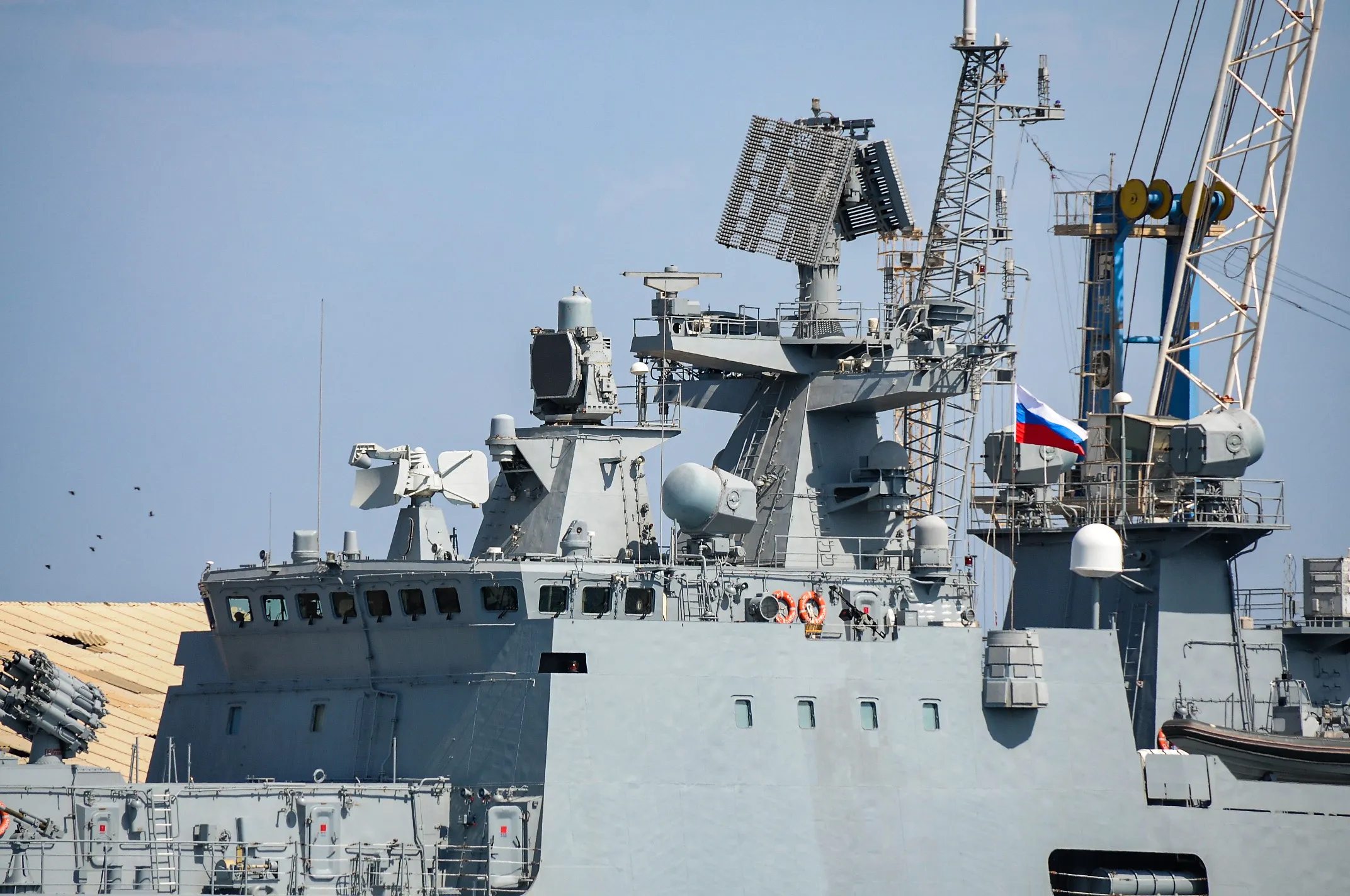 Russia’s&nbsp;Admiral Grigorovich frigate.
