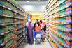 Shoppers Inside PT Matahari Putra Prima's New Hypermart Store