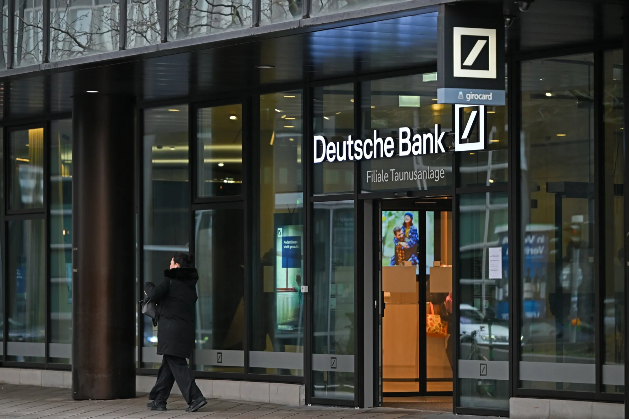 The Deutsche Bank headquarters in Frankfurt.