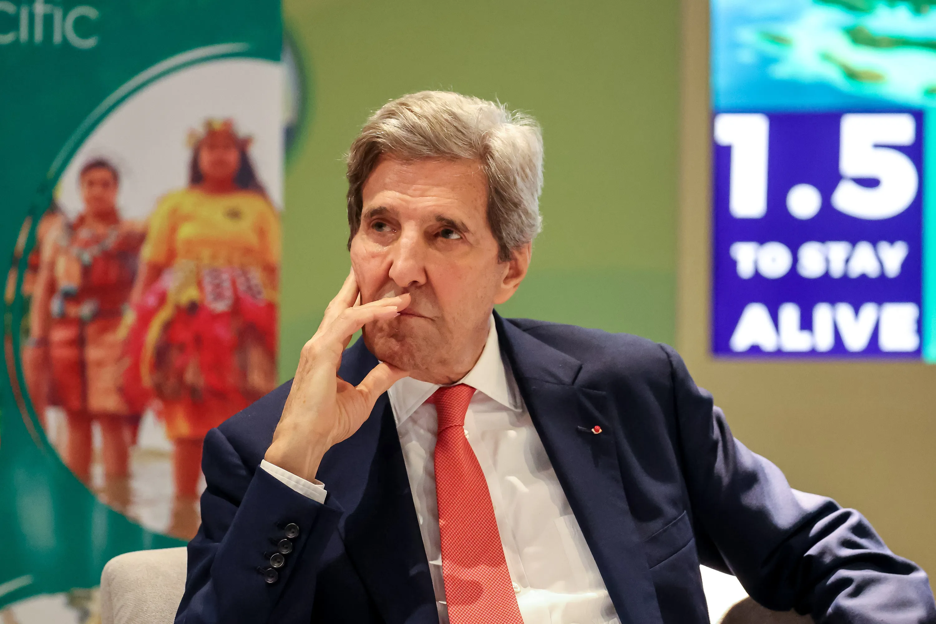 John Kerry at COP28 in Dubai, United Arab Emirates, on Dec. 3.