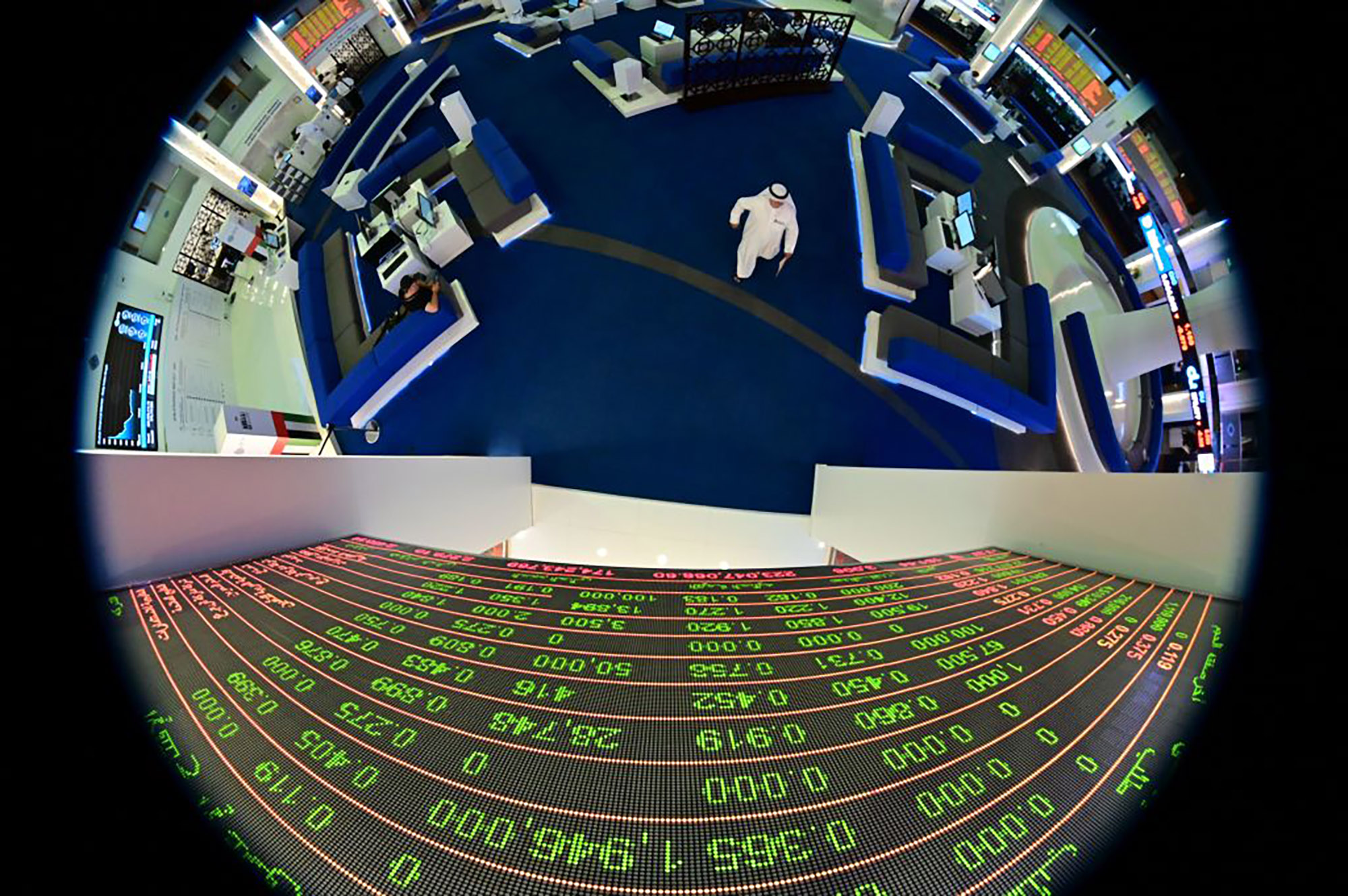 The Dubai Stock Exchange in the United Arab Emirates.&nbsp;
