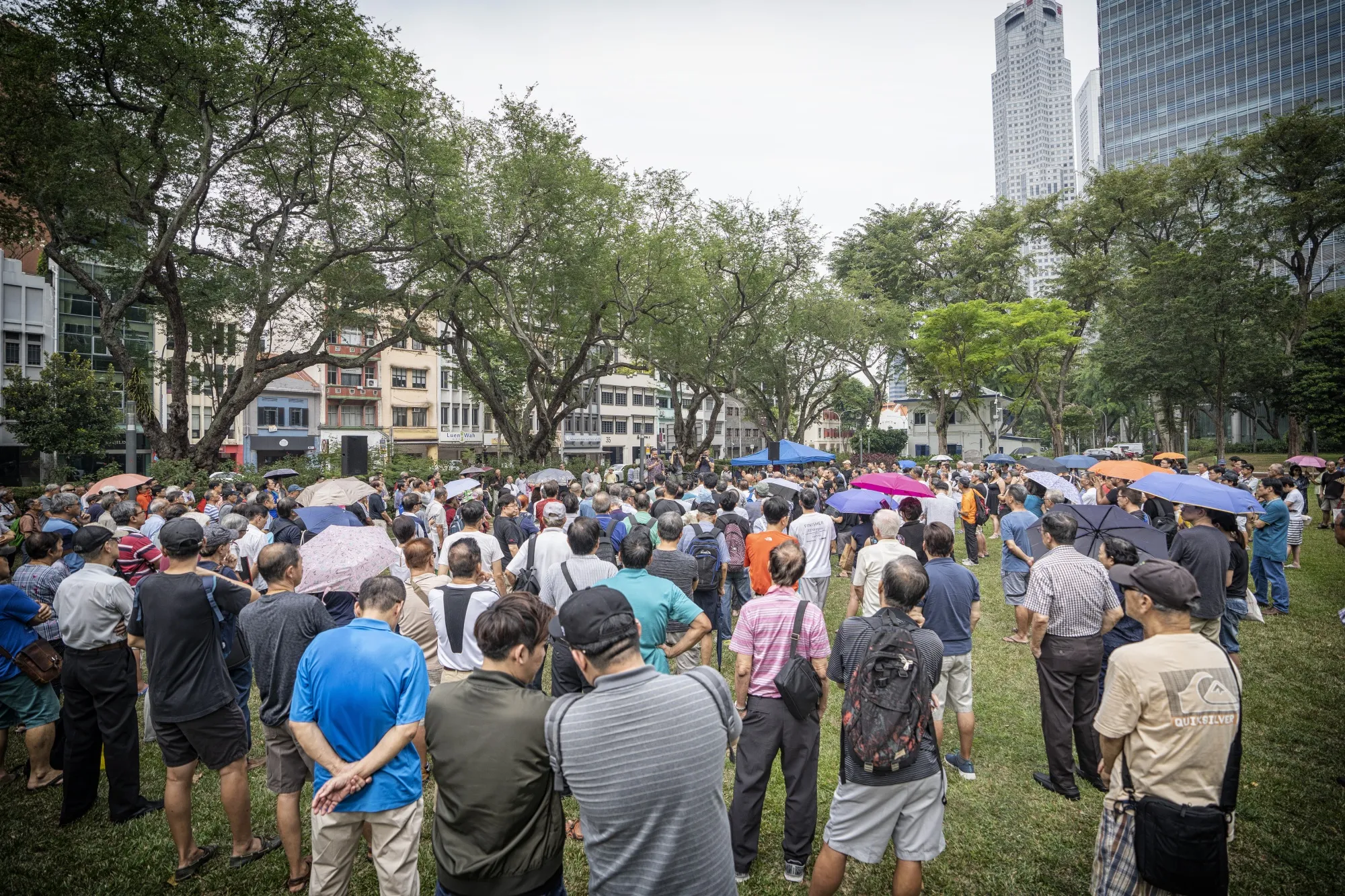 A huge protest, by Singapore standards.